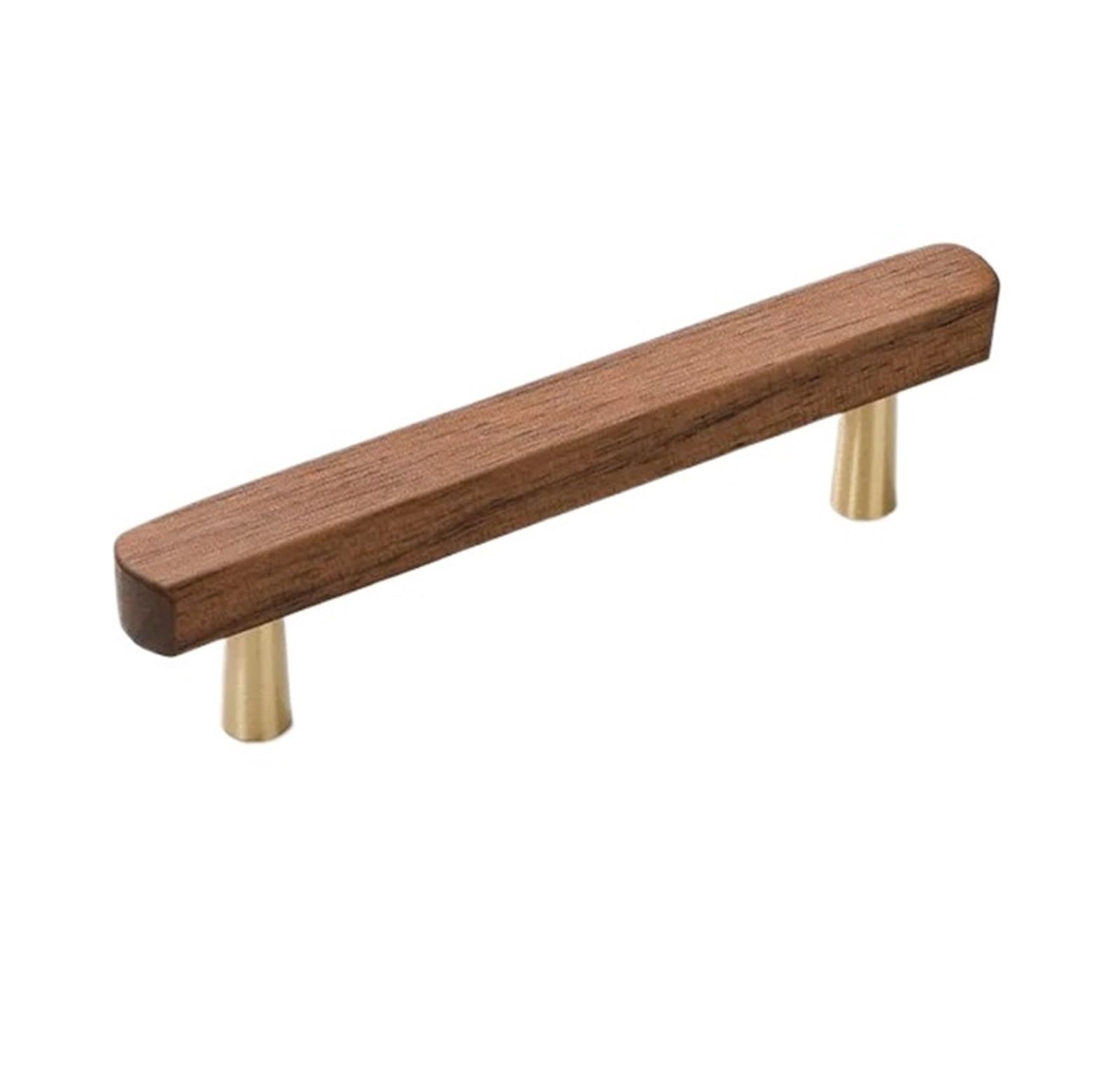 Vaqropnshrg A 2305 Brass 96Mm Furniture Pulls, Solid Brass Walnut Wood Cabinet Handles Knobs