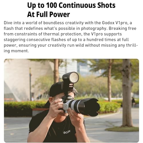 Godox V1 Pro N V1Pro N Camera Flash and Godox X3N Flash Trigger for Nikon Camera,with Detachable External Flash SU-1,USB-C Charge Battery,1.3s Recycle Time,2980mAh Li-ion Battery