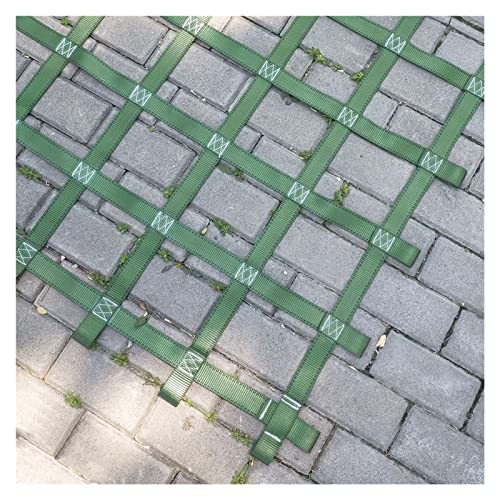 Ninja Line Net,Obstacle Course Net Climbing Playground Adults Outdoor Treehouse Kids Stair Protection Swing Set Jungle Gym Webbing Net Rope,for Entertainment Center,Climbing Wall,Green