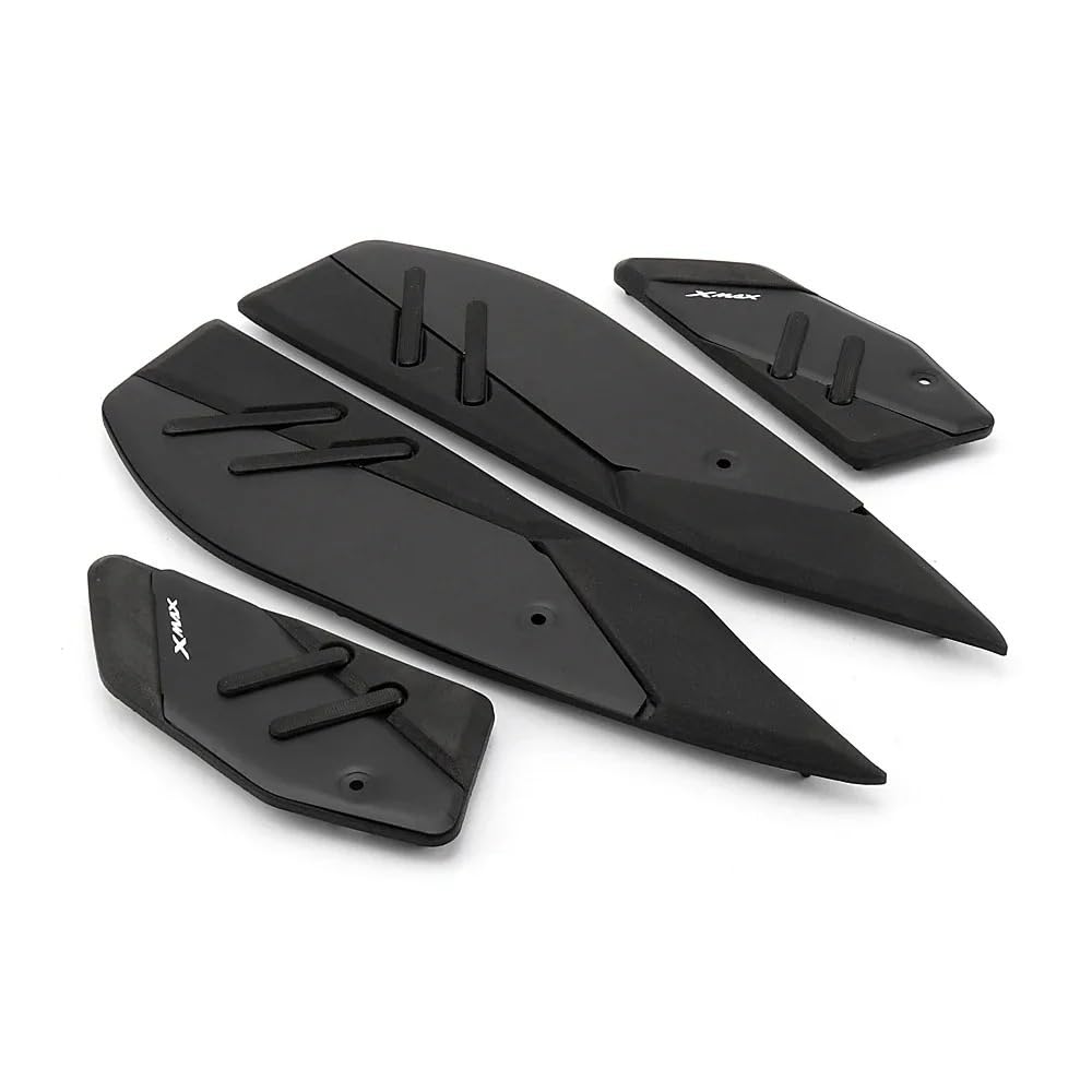 Per XMAX300 X-MAX 300 2023 2024 2025 Pedane Per Moto In Lega Di Alluminio, Poggiapiedi Antiscivolo(Set - Black)