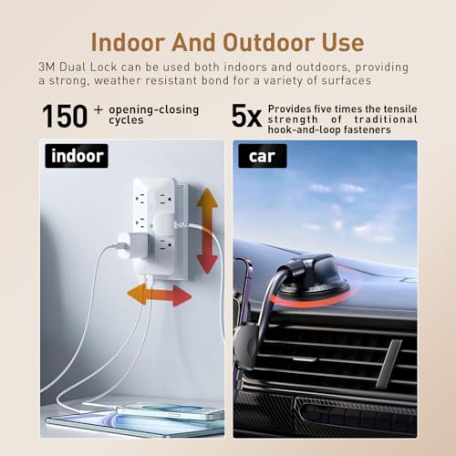 Image of 3M Dual Lock Low Profile Reclosable Fastener SJ4570 | 2 inch x 7.5Ft | Industrial-Strength Mounting Strips | Self-Mating Interlocking Hook with Strong Adhesive | Indoor & Outdoor Use