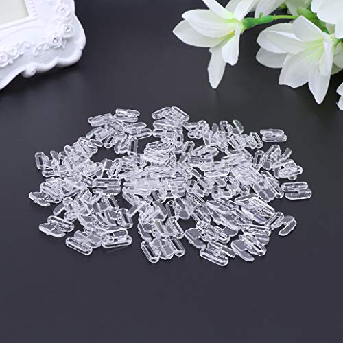 Helyzq 50Pcs Bikini Clips Hook Snap Bra Clasps Swimsuit Buttons Apparel Sewing Buckles #TOP3