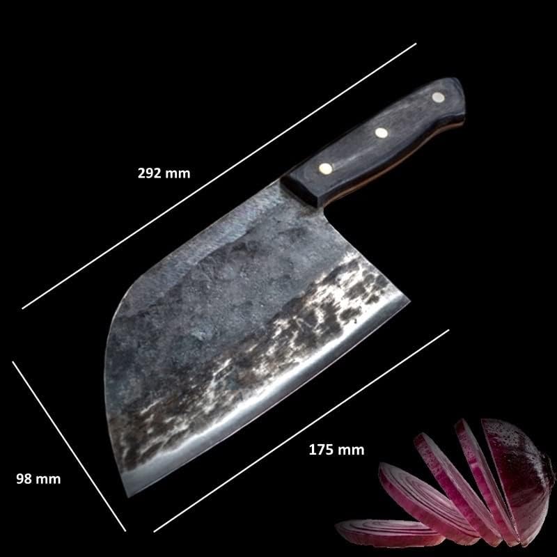 MAYiT Meat Cleaver Knife, Chinese Cleaver Handmade Kitchen Knives Chef Cooking Tools Vegetables Meat Slicing Knife Camping Outdoor Knife