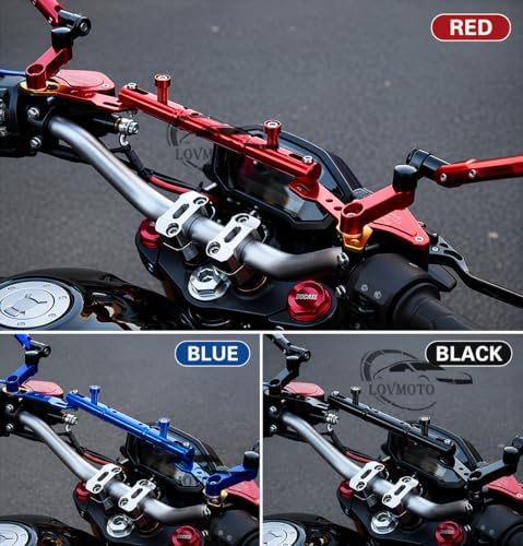 LOVMOTO CNC Aluminum Handlebar Cross Bar - Image 3