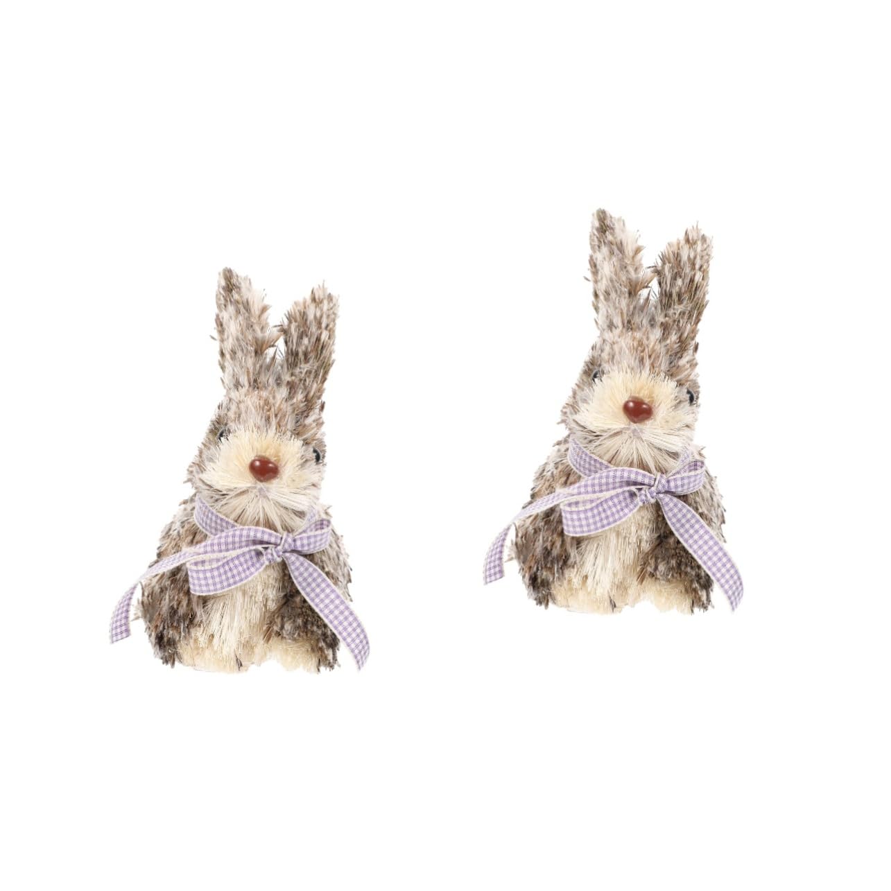 ULTECHNOVO 2pièces Ornement De Lapin Fait Main Décoration Adorable pour Pâques Et Intérieur Figurine pour Maison