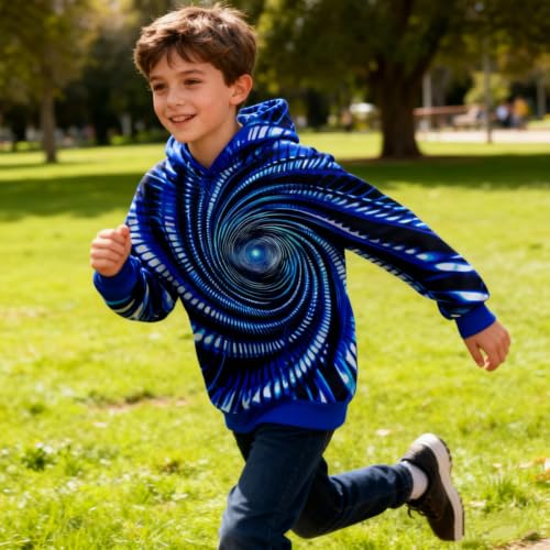 Image of Belovecol Boys Hoodies 3D Printed Hooded Sweatshirts with Pocket for 6-16Y