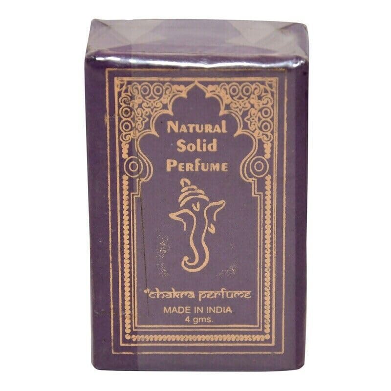 Parfum Solide Krishna Musk Dans Un Pot En Pierre Sculpté Main - 8 G, Senteur Musquée, Neuf