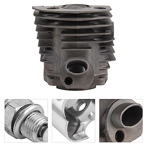 Image of Chainsaw Cylinder Piston Kit for 50,51,55, Replacement Parts with Circlip, Piston Pin, Spark Plug, Pressure Relief Valve, Piston Needle Roller