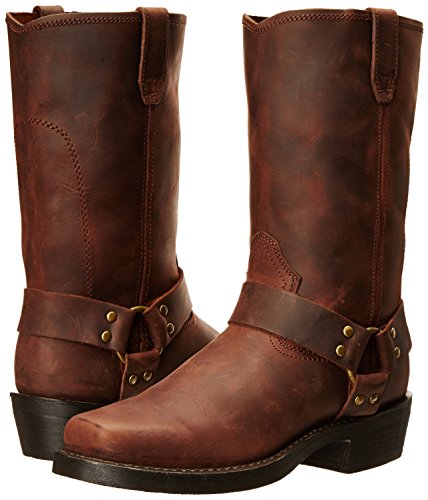 Dingo Mens Dean Square Toe Boots Mid Calf - Brown - Size 10 D - Thumbnail 7