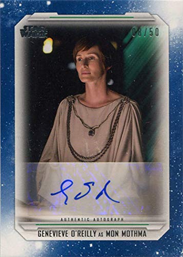 Star Wars Skywalker Saga Autograph Card Blue A-GO Genevieve O'Reilly 08/50