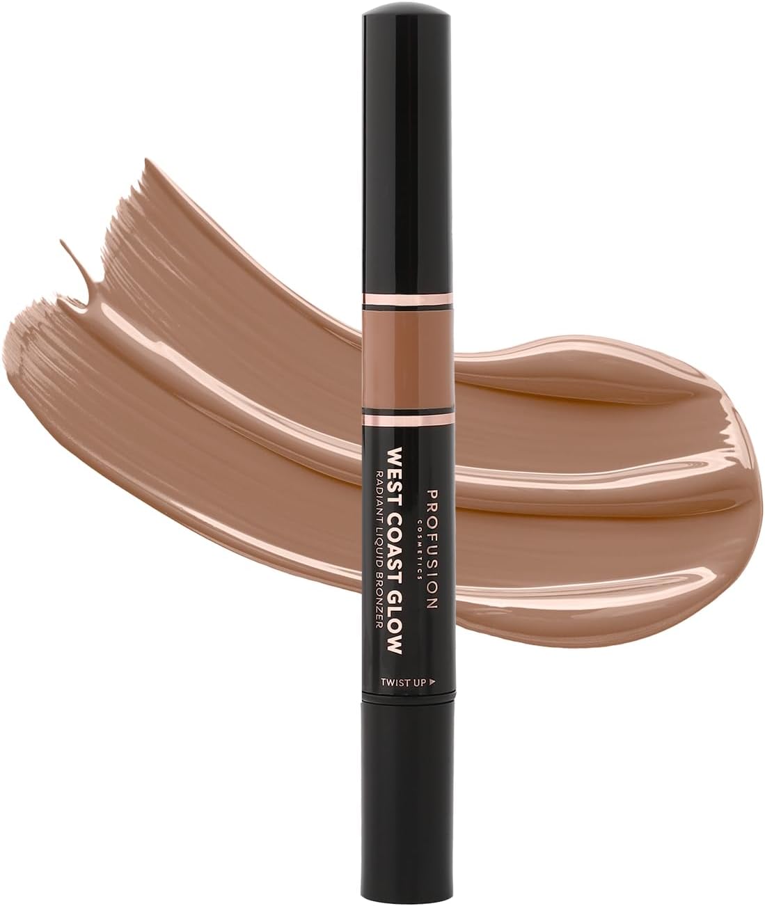 Profusion Cosmetics West Coast Glow Liquid Bronzer Experience Radiant Sun-Kissed Beauty with Vitamin-Infused Liquid Formula, Lightweight, Buildable, Suitable for All Skin Tones (Malibu)