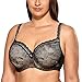 Produktbild DELIMIRA Damen Vollschalen Spitze Große Größen BH - Wattiert mit Bügel, Geformter Cups Schwarz 95C