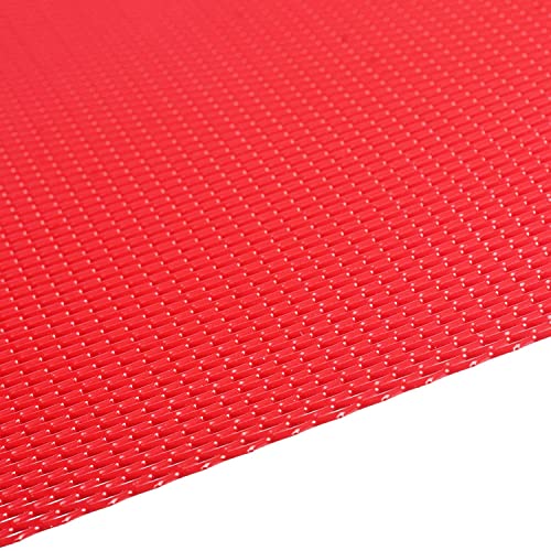Image of AggAuto Universal 40 inchx13 inch Car Grill Mesh - Aluminum Alloy Automotive Grille Insert Bumper Rhombic Hole 3x6mm, One of the Most Multifunctional Shape Grids Red
