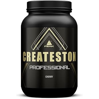 PEAK Createston Professional - 1575 g Cherry Flavour I 15 Servings I Post Workout I All In One I Over 90 Active Ingredients I with Whey Protein Carbohydrates & Creatine AKG for Muscle Building