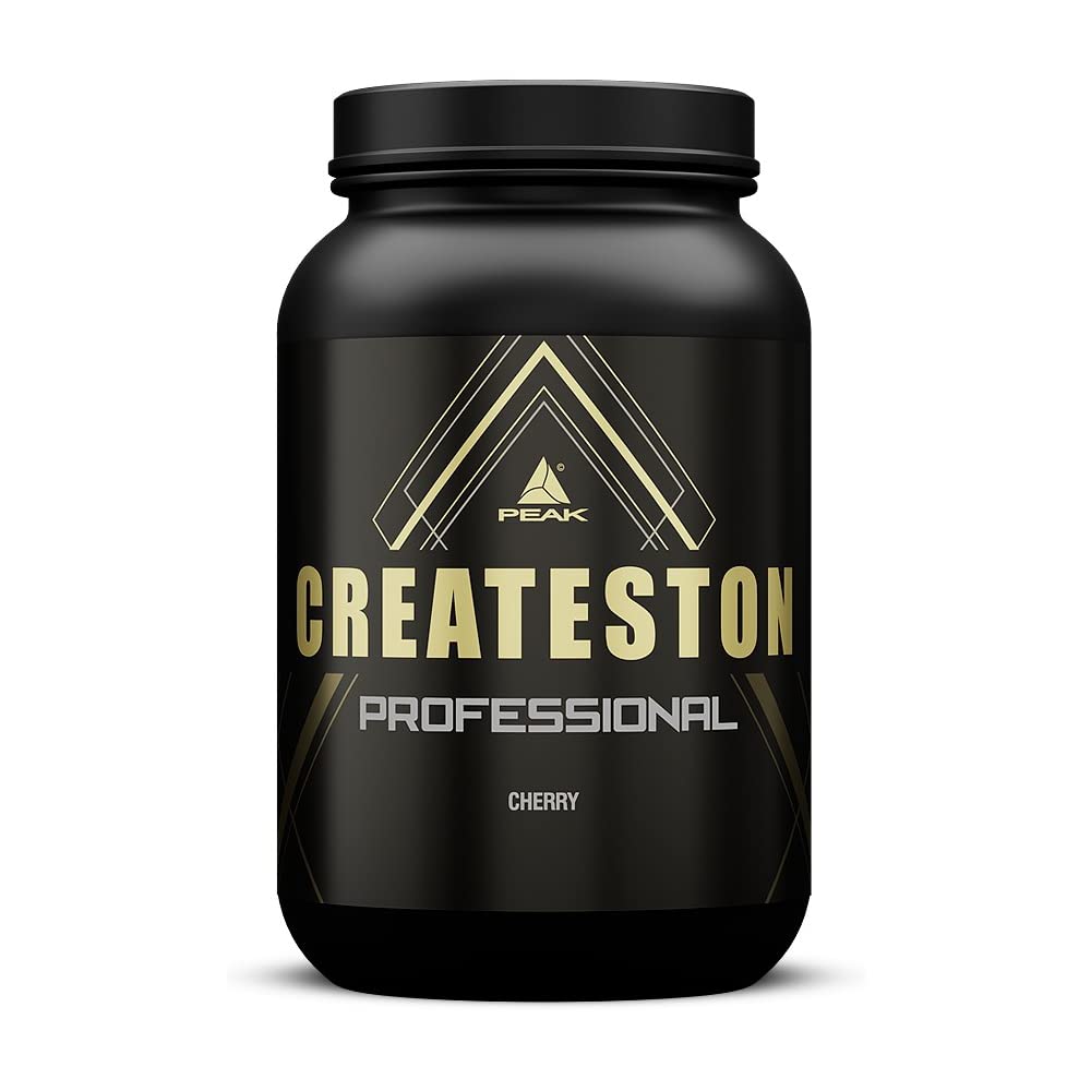 PEAK Createston Professional - 1575g Geschmack Cherry I 15 Portionen I Post Workout I ALL In One I über 90 Wirkstoffe I mit Whey Protein, Kohlenhydraten & Creatin AKG für Muskelaufbau