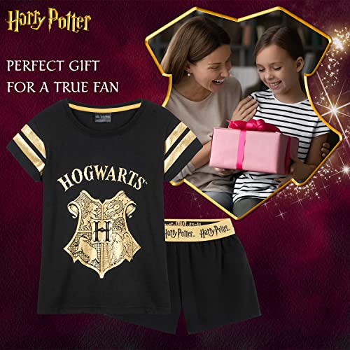 Harry Potter Girls Pyjamas for Kids Teenagers - 2 Piece Short PJs Breathable Lounge Wear 7-14 Years Gifts for Girls4