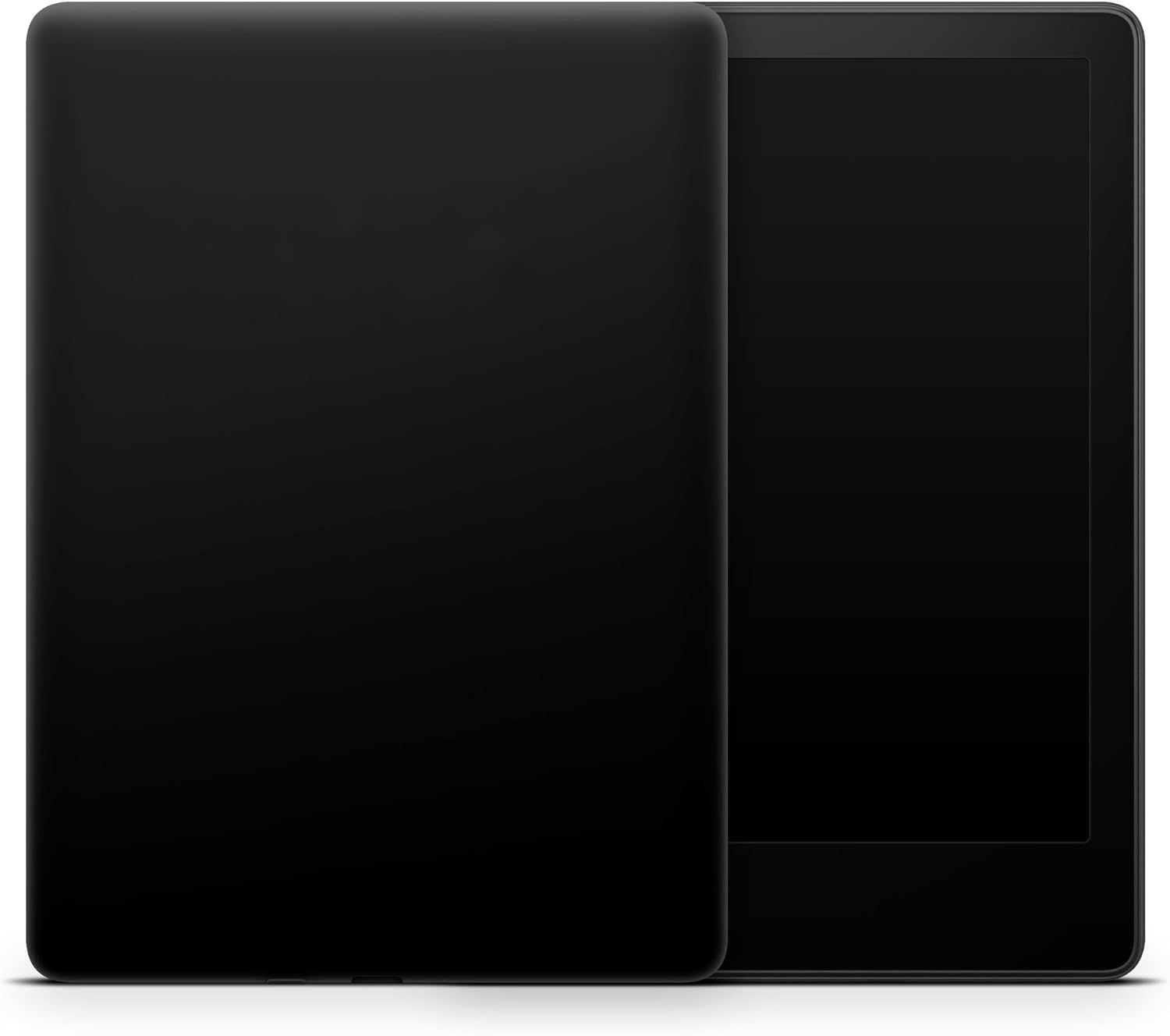 ZOOMHITSKINS eReader Skin Compatible with Kindle Paperwhite Gen 12 (2024), Solid Pitch Black Color Design, Bubble-Free 3M Vinyl Skin Decal, Made in The USA