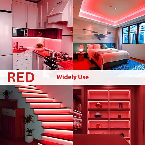 Image of HEADLY 5-Metre Neon Red Light Strip with 600 LEDs and 12V Adapter - Ideal for Wall Decorations,Parties Celebrations,Bars and Custom Neon Displays (Pack of 1)