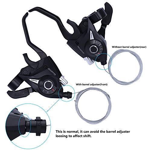REAMTOP New MTB Bicycle Bike 3 x 7 Speed Shift/Shifter Brake Lever Combo