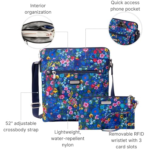 Image of Baggallini womens Go Bagg With Rfid Phone Wristlet