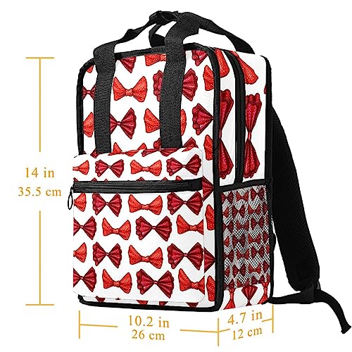 Sac à dos pour garçons rouge multicolore 14x10.2x4.7 pouces - 5