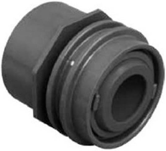 AquaStar JE3102 1.5 Flush Mount Return Fitting with Water Stop - Black