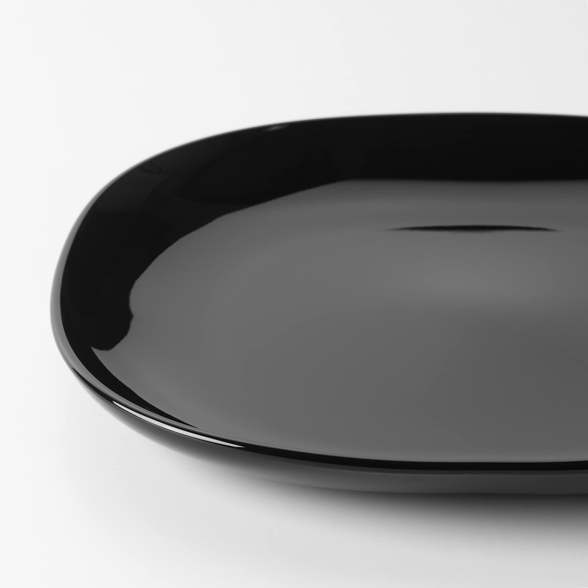 Ikea BACKIG Plate, Black,25x25 cm (9 ¾x9 ¾) Pack of 4 Baby Products