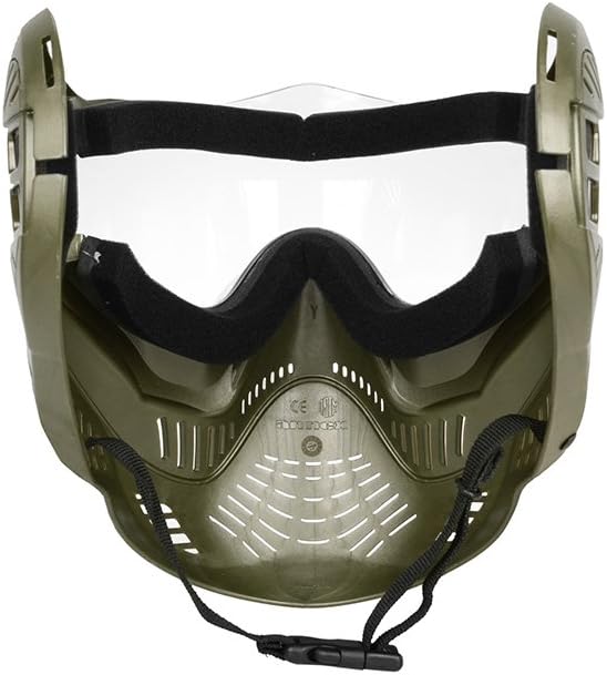 Valken Paintball MI-7 Goggle/Mask with Dual Pane Thermal Lens - Olive : Paintball Goggles : Sports & Outdoors