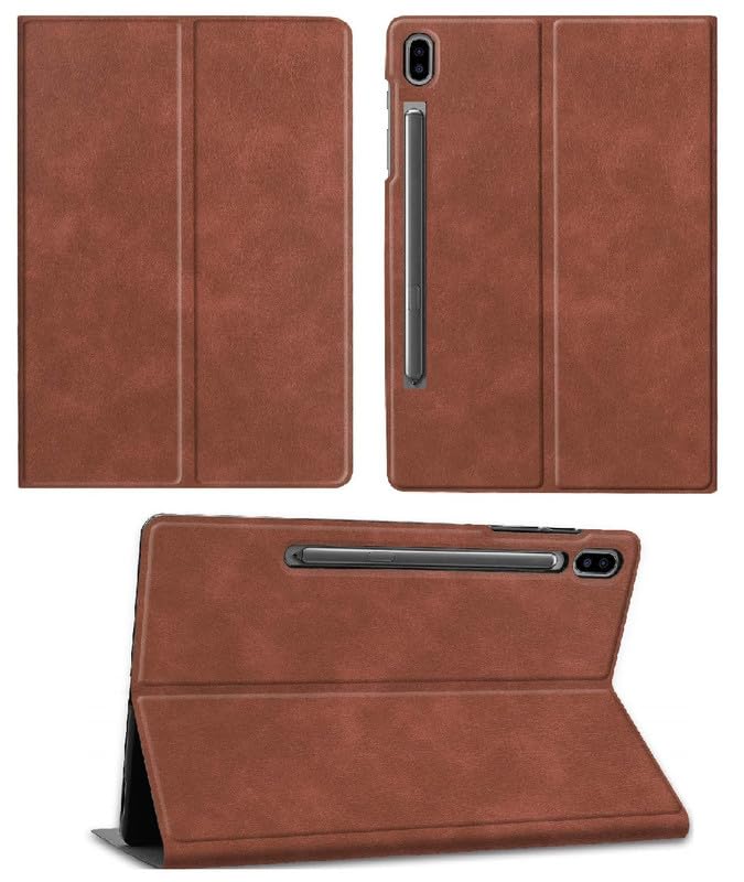 WHITBULL Premium Series Leather Flip Cover for Lenovo Tab P12 (12.7 inch, TB370FU 2023 Released) - (Brown) (B0CWS4J6D1) Amazon Price History, Amazon Price Tracker