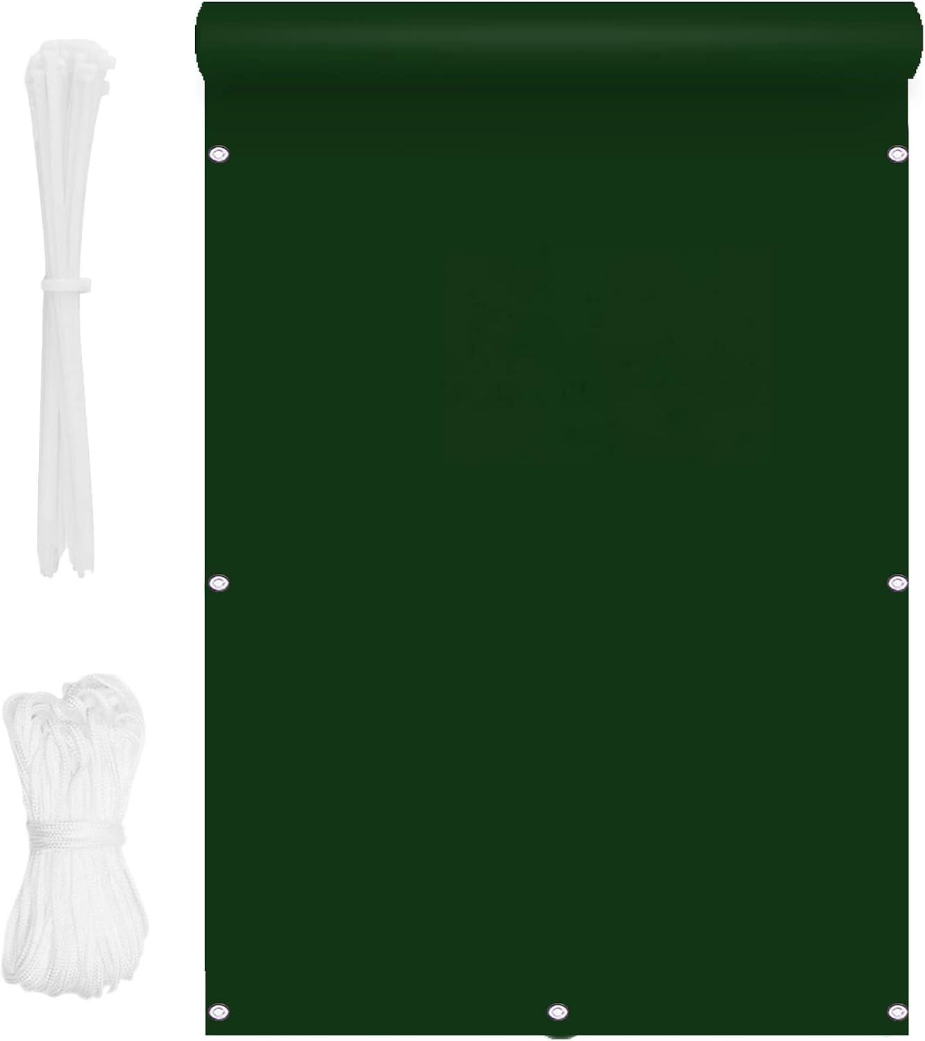 Privacy Shield Fence Screen 0.8x9.5m Sunshade & Weatherproof for Patio Garden Backyard Includes Eyelets Nylon Cable Ties and Cord Blue