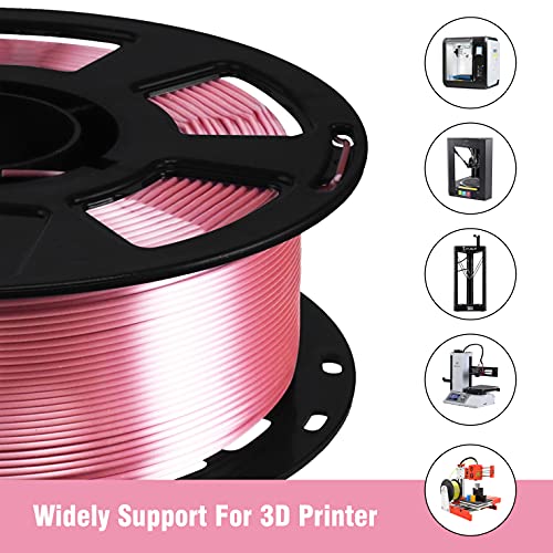 Image of 1.75mm Silk Rose Gold PLA Pink Pearlescent Shining 3D Printing Material, 1kg 2.2lbs 3D Plastic Material, Widely Support for FDM 3D Printer, Easy to Print by BBLIFE