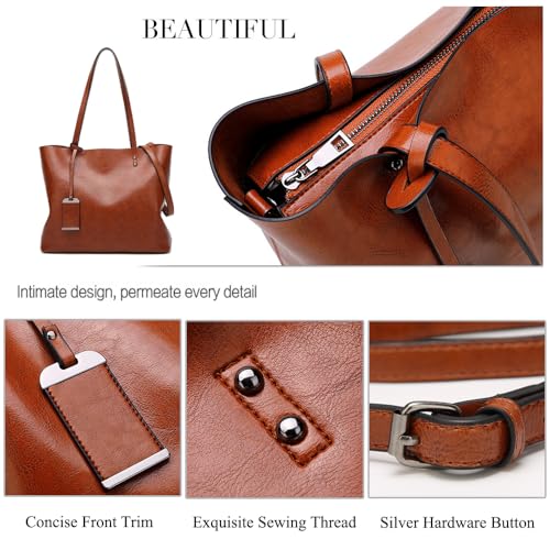 Image of ALARION Women Top Handle Satchel Handbags Shoulder Bag Messenger Tote Bag Purse