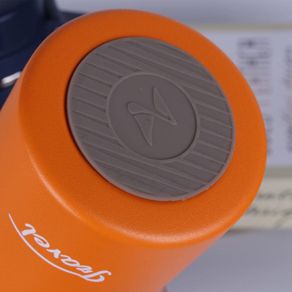 MLLM Edelstahl Trinkflasche Vakuum Isolierflasche,Outdoor-Sportkessel, Auto-Thermoskanne mit großem Fassungsvermögen-Orange_650ml,Doppelwandisolierung Vakuum-Isolierte Thermoflasche