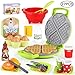 LiDi RC 27 Pack Waffle Play Food Toys for Toddlers ,Kitchen Sets for Kids,New Sprouts Waffle Time Variety Toys Gift for Kid Children ,Early Educational Learning Game for Age 3 4 5 6 7 8 Boys Girls