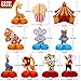 10 Pieces Carnival Party Decorations Circus Theme Party Decorations Carnival Centerpieces for Tables Cake Toppers Favors Supplies