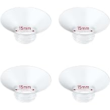 Flange Insert 4PCS 15mm Compatible with Momcozy M9/M6/M5/S12 Pro/V1 Pro/V2 pro, Spectra/Medela/Elvie/NCVI/TSRETE/eufy/Lansinoh/Paruu/MomMed Breast Pump 24mm Shields/Flanges 4pcs-15mm