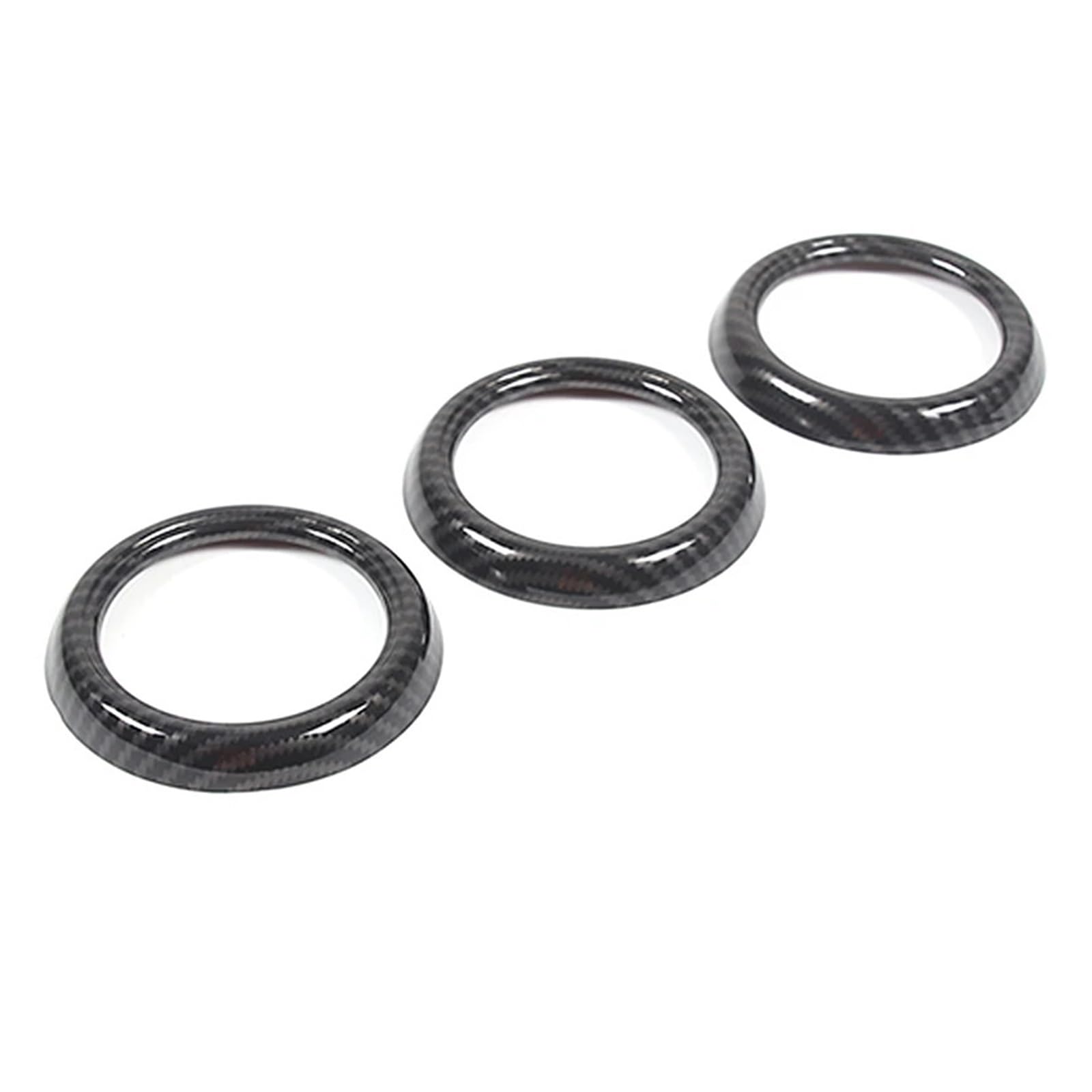 QBKGMEWCA Car Center Console Air Conditioning Vent Outles Ring Cover Trim Compatible for Mazda MX-5 2016-2023 Auto Interior Accessories(Type1)