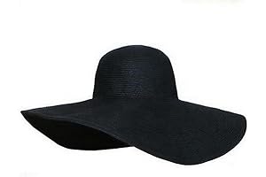 Women's Ridge Wide Floppy Brim Summer Straw Hat for the Beach