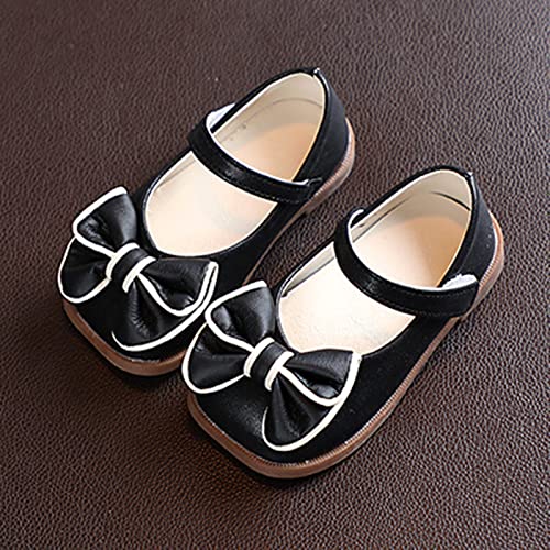 Generic Little Girl Dress Shoes Flower Girls Shoes Mary Jane Ballet Flats with Bow for Party School Toddler Girl Shoes4