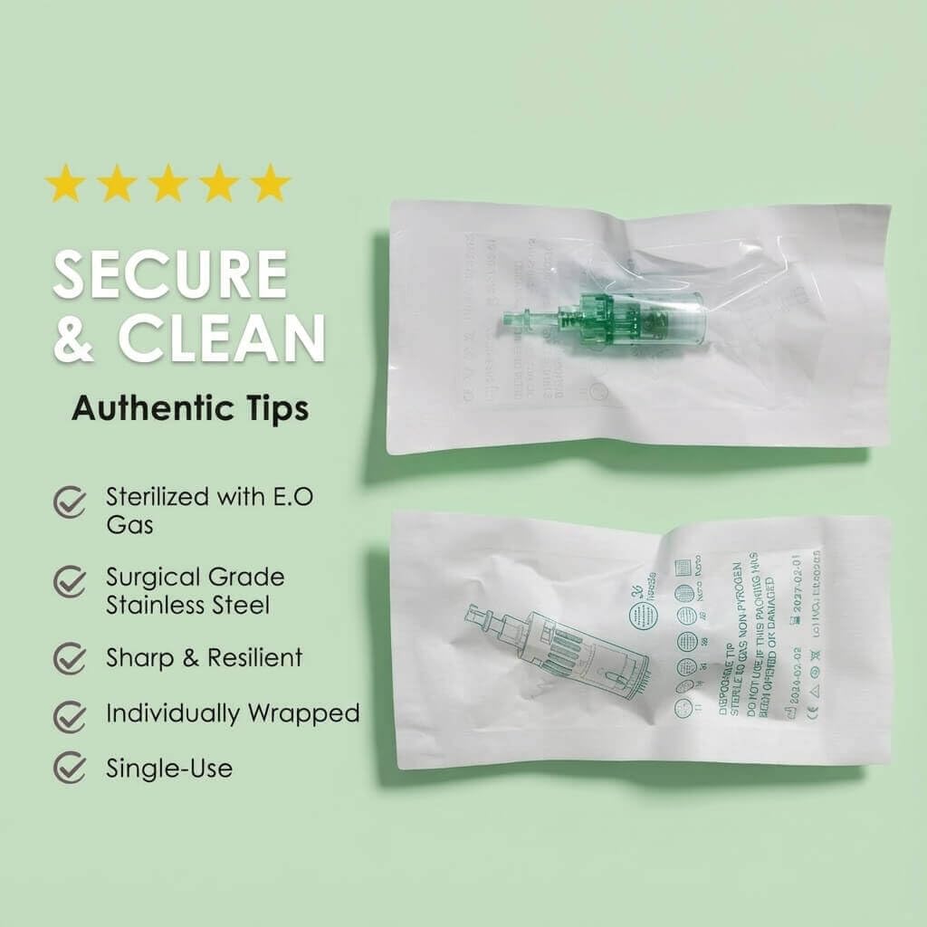 Dr. Pen - Cartucce di ricambio A6S, 15 pezzi, 11 pin, per contatto con superfici bilanciate e cura cosmetica quotidiana, uso viso e corpo a casa o in salone di bellezza, sterili monouso, compatibili