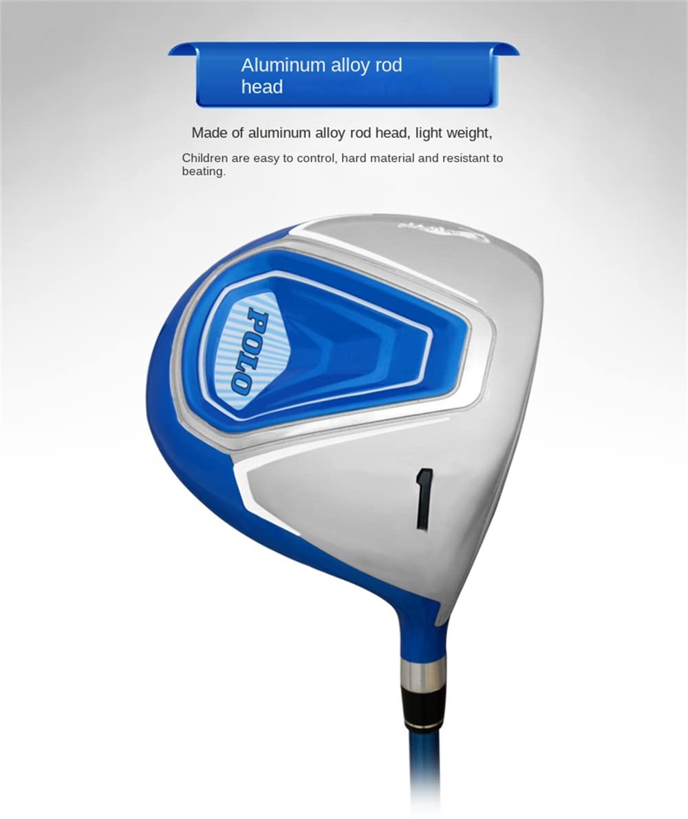 Perfecciona tu juego de golf con nuestro putter de mazo para niños, palo de golf de madera número 1 para principiantes, niños y niñas (azul para 3-5 años)