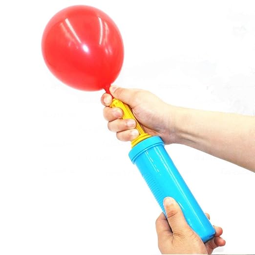 PartyToko Manual Balloon Inflator Air Pump (Assorted Colours) Pack of