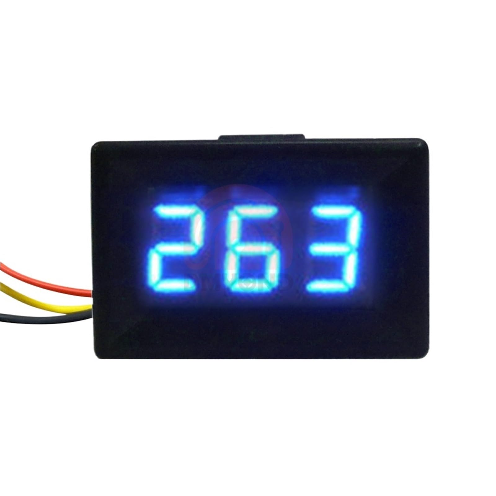 DC 0-300 V DC 0-600 V 0,91 cm LED cyfrowy woltomierz miernik napięcia wolt instrument wyświetlacz 110 V 220 V DIY 0,36 cala (niebieski 0-600 V)