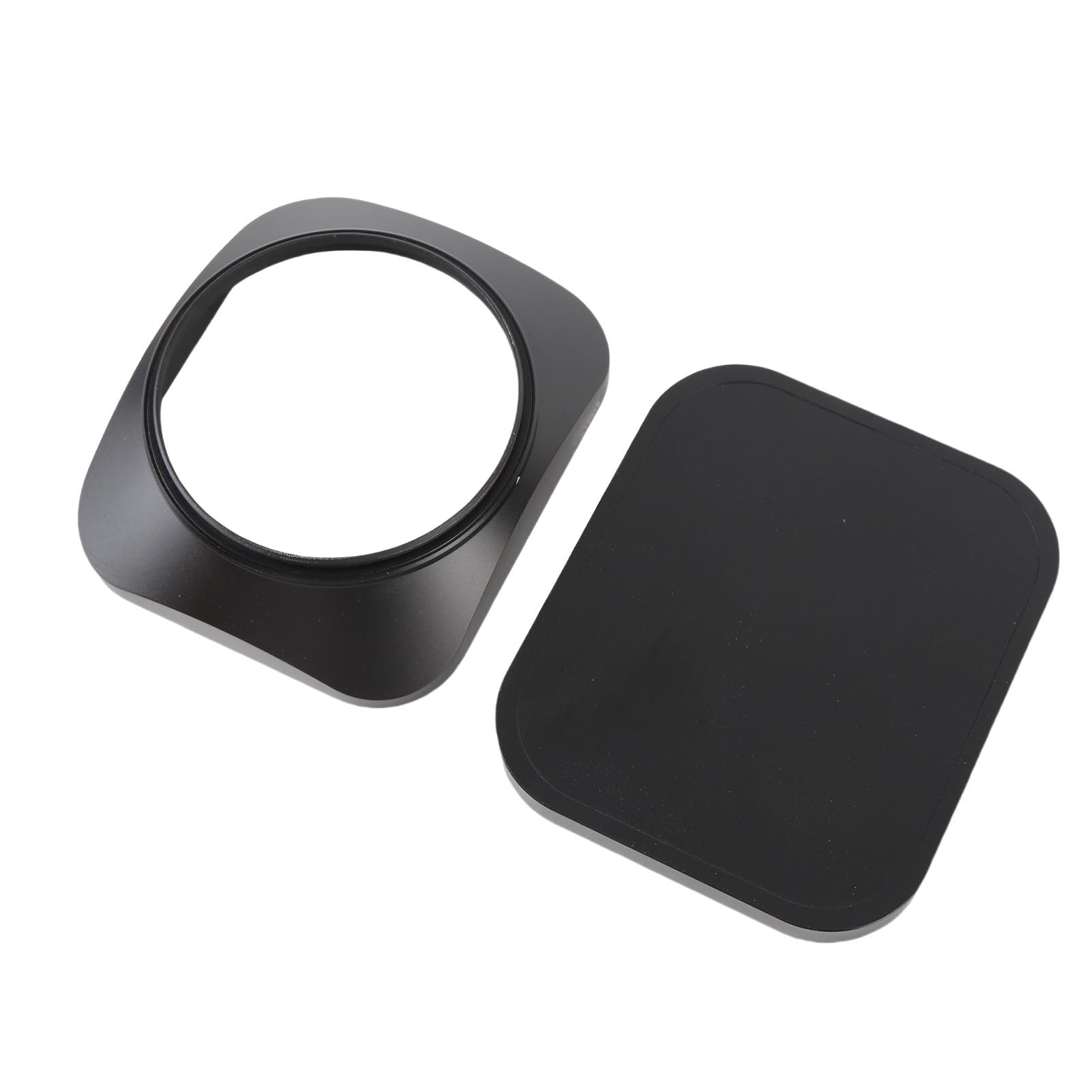 Paraluce Professionale Quadrato per Fotocamera, Lavorazione CNC in Lega di Alluminio Ad Alta Resistenza, Blocca la Luce Diffusa e Riduce il Riflesso per Fotocamere Mirrorless DSLR, Lente (58MM)