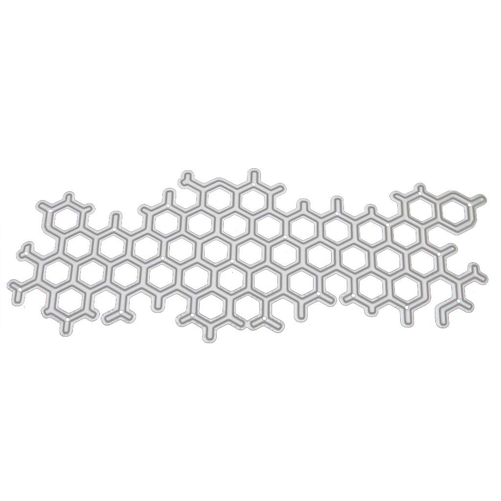 AGONEIR Honeycomb Handicrafts Cutting Dies Metal Cutting Stencils For Scrapbooking Album Stamp Paper Card Embossing Mold Leather Cutting Dies