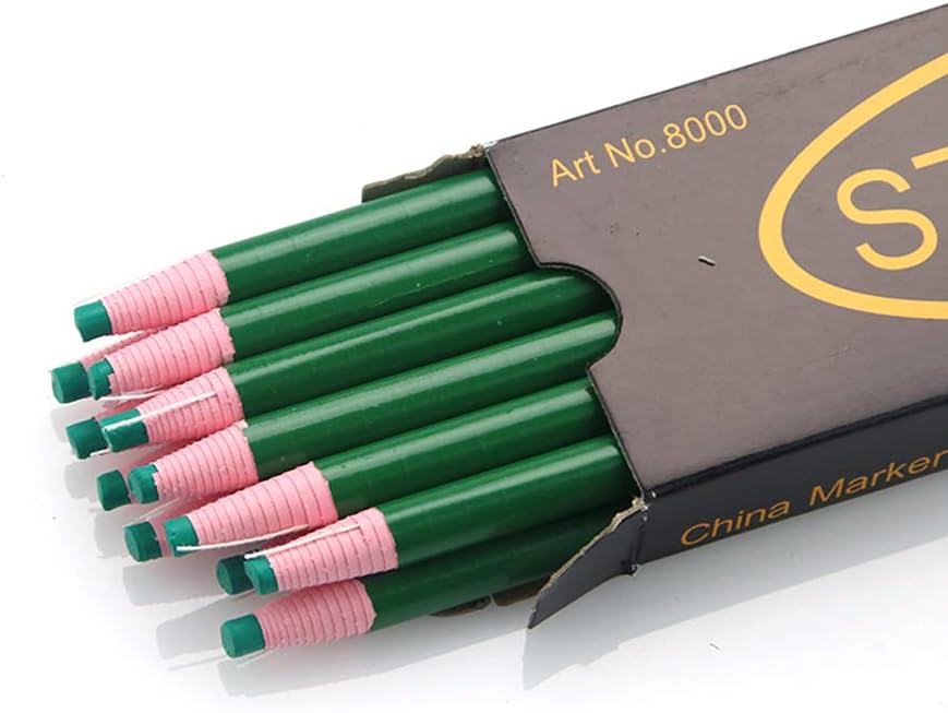 12 Pieces Sewing Mark Pencil Tailor's Marking and Tracing Tools Free Cutting Crayons Sewing Fabric Pencil 6 Colors