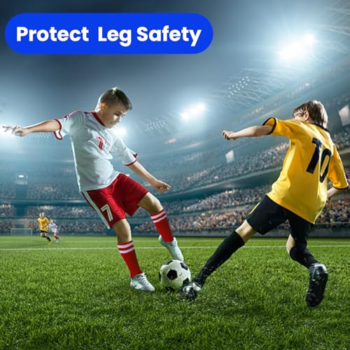 9 Pair Soccer Socks Kids, 9 Colors Striped Knee High Tube Boys Girls Soccer Socks Sports Athletic Football Baseball Socks for Age 6-8-10-12 Kids Children Youth3