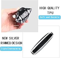 Vista 5 de Funda para Llave de Ford con Llavero, Estuche Protector de Llave de Carro con Soporte 5 Botones para Ford Explorer Fusion Escape Edge Expedition