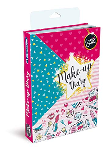 Clementoni - 18588 - Crazy Chic - Trousse Make-Up Diary - Trucchi Bambina 6 Anni - Cosmetici Per Bambini Testati E Removibili Con Acqua - Gioco Creativo