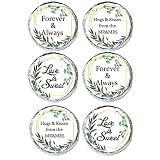 270 PCS Floral Leaves Wedding Stickers,3 Design Self Adhesive Circle Label Stickers, Wedding Envelop